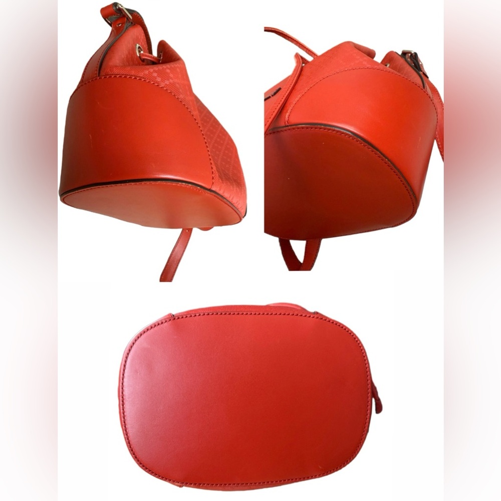 Gucci ❤️🔥EUC Diamante RED Leather Bucket Bag Crossbody Bag - Picture 9 of 13